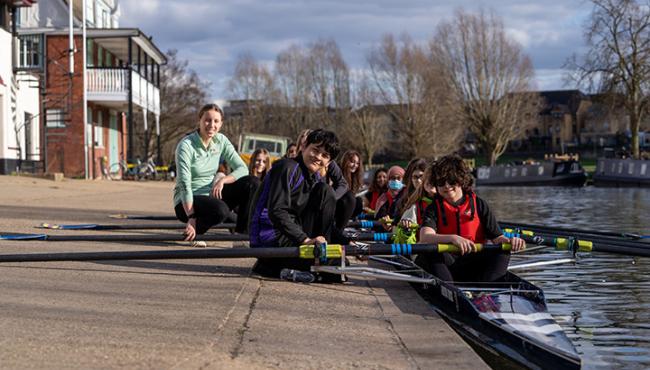 CUBC Women’s President Bronya Sykes meets EAYR state school students from North Cambridge Academy